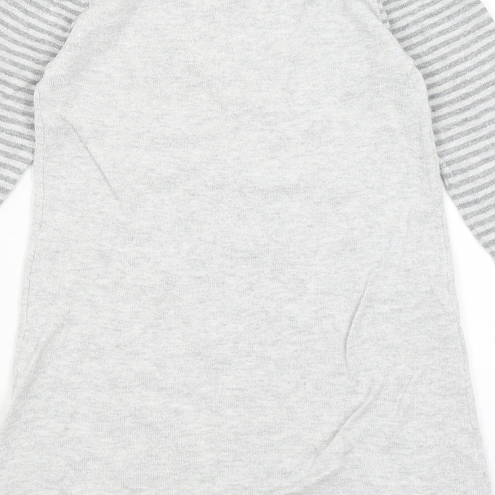 TU Girls Grey   T-Shirt Dress  Size 3-4 Years