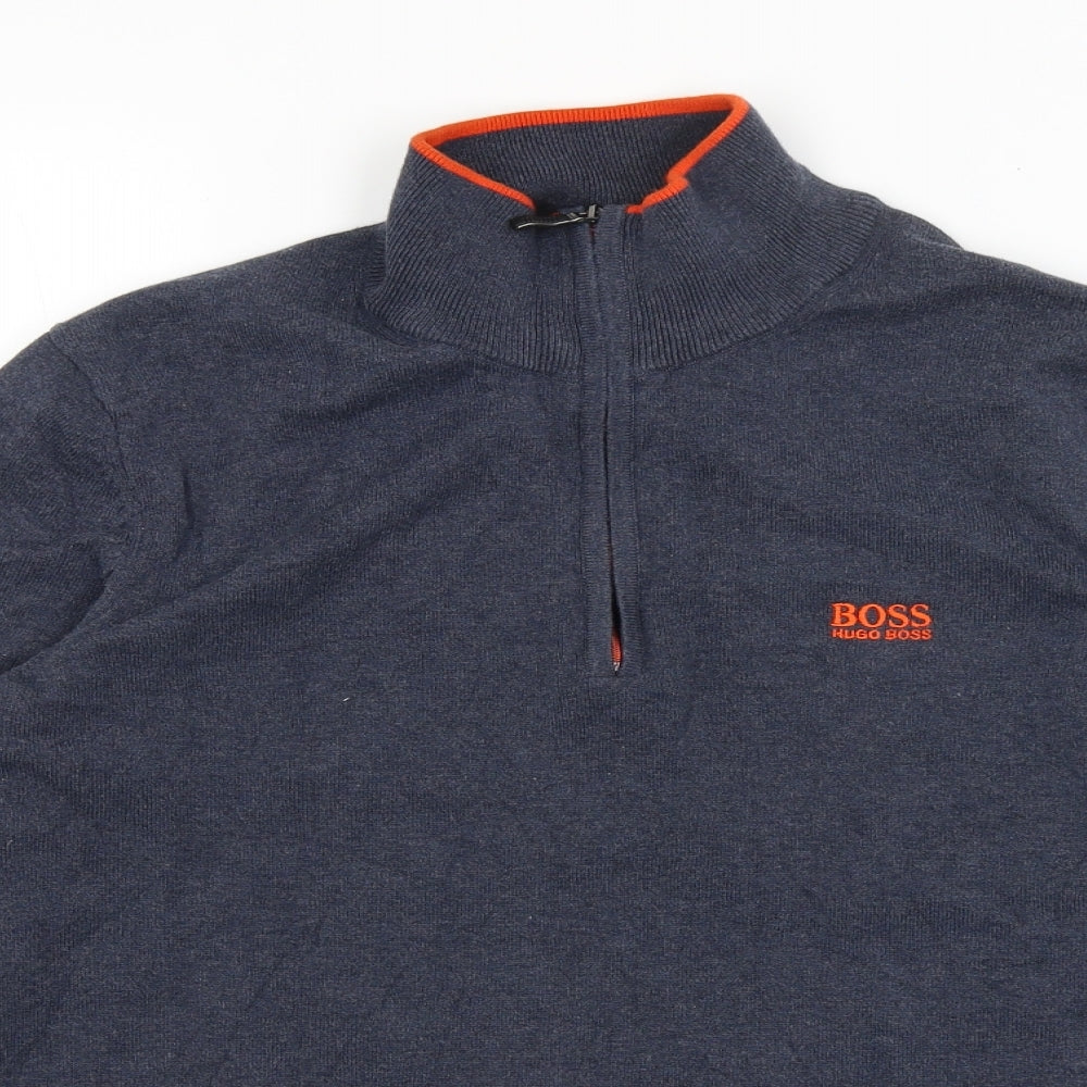 HUGO BOSS Mens Blue   Pullover Jumper Size M