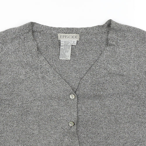 Episode Womens Grey   Cardigan Jumper Size M