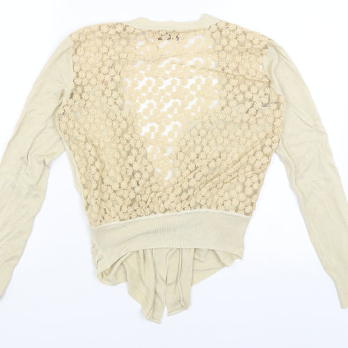 Mixumi Womens Gold   Wrap Jumper Size M