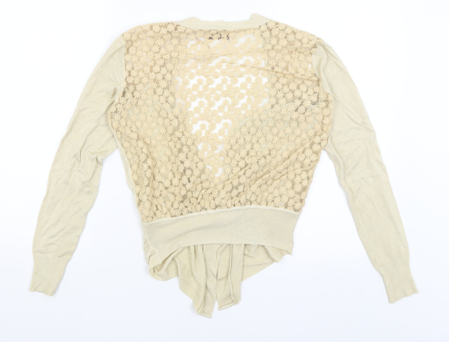 Mixumi Womens Gold   Wrap Jumper Size M