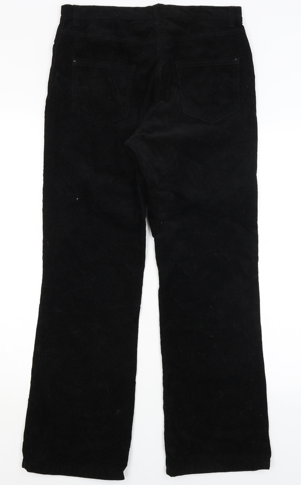 M&S Womens Black   Bootcut Jeans Size 12 L28 in