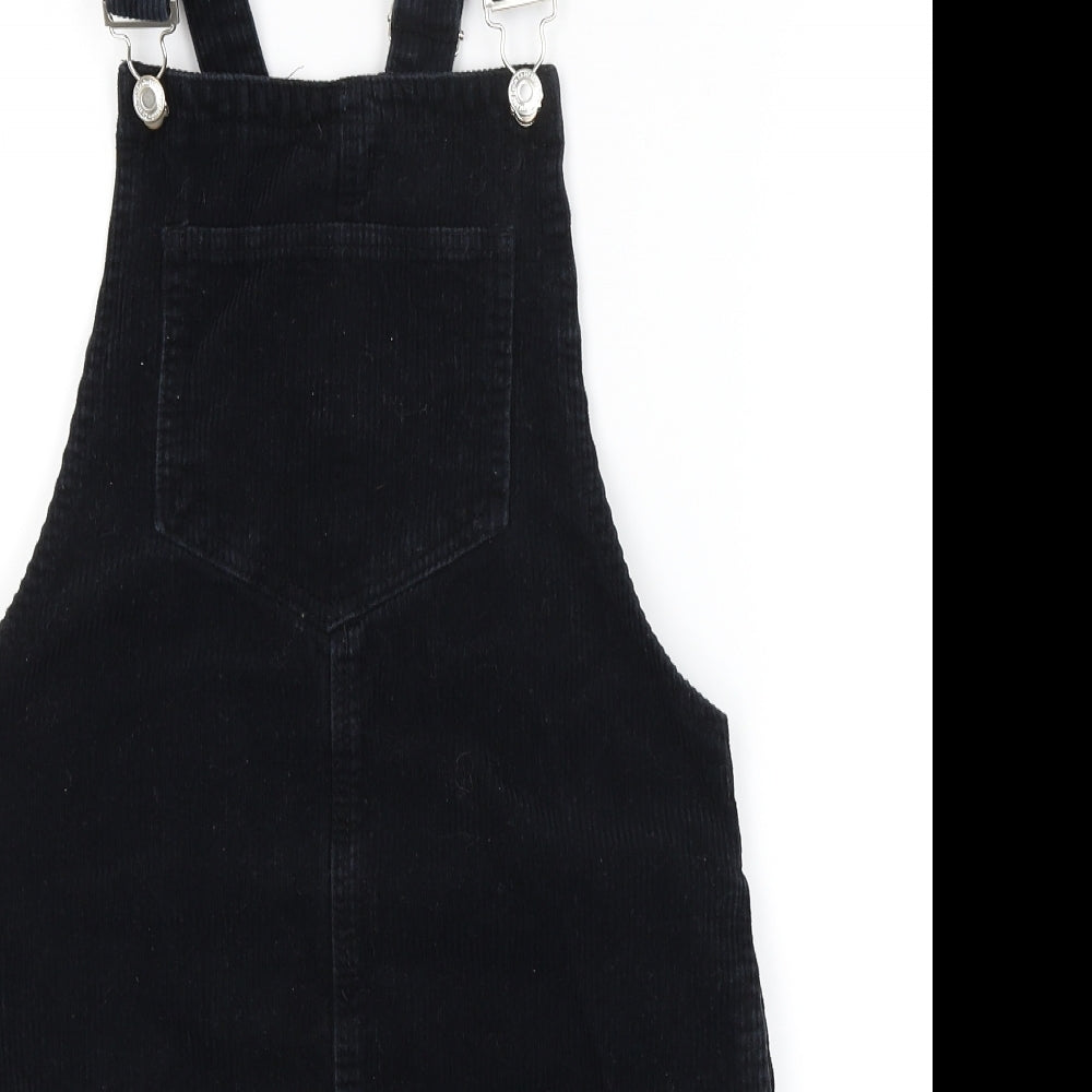 Denim Co Womens Black   Pinafore/Dungaree Dress  Size 6