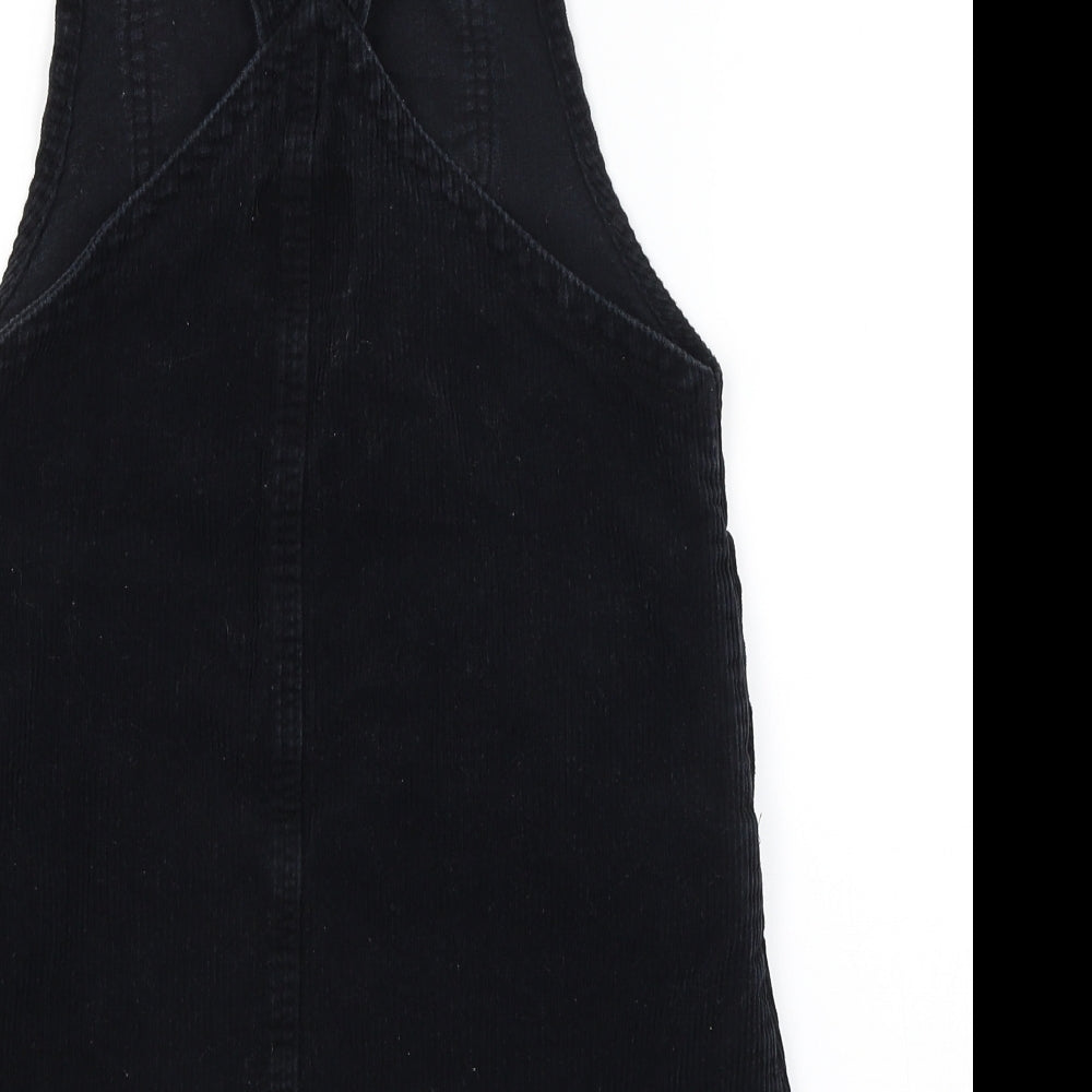 Denim Co Womens Black   Pinafore/Dungaree Dress  Size 6
