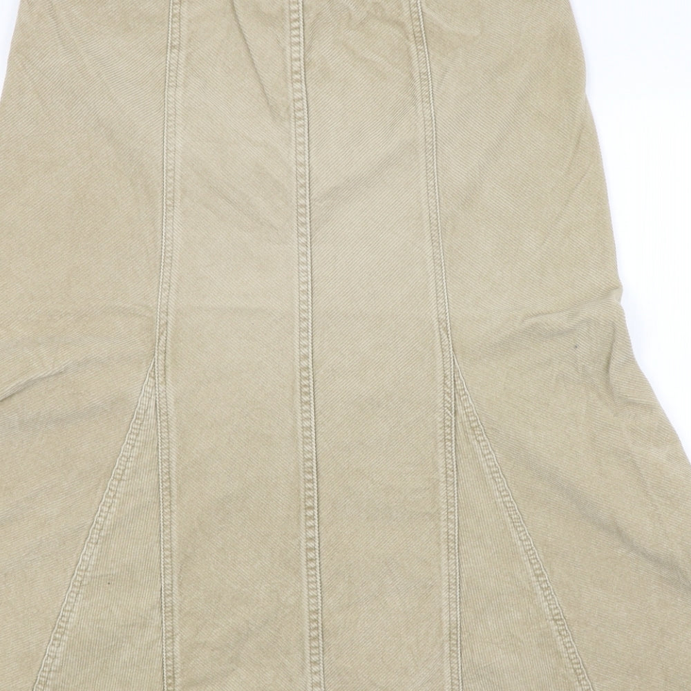 Per Una Womens Beige   Flare Skirt Size 10