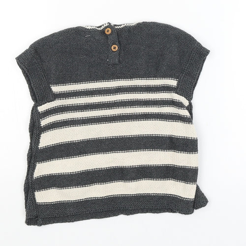 NEXT Baby Grey Striped  Pullover Jumper Size 9-12 Months