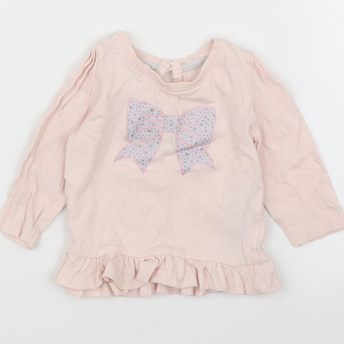 Primark Girls Pink   Basic T-Shirt Size 3-6 Months