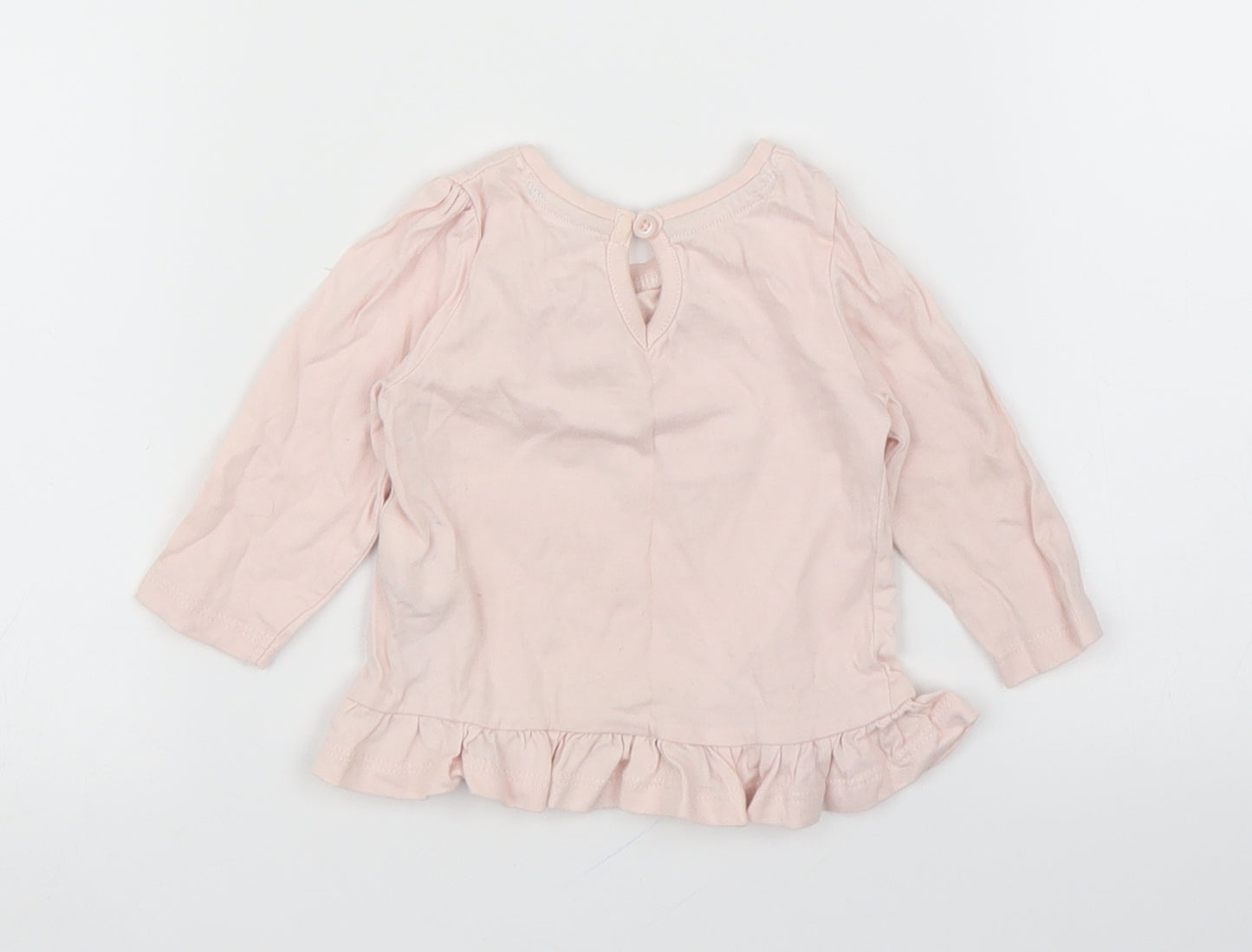 Primark Girls Pink   Basic T-Shirt Size 3-6 Months