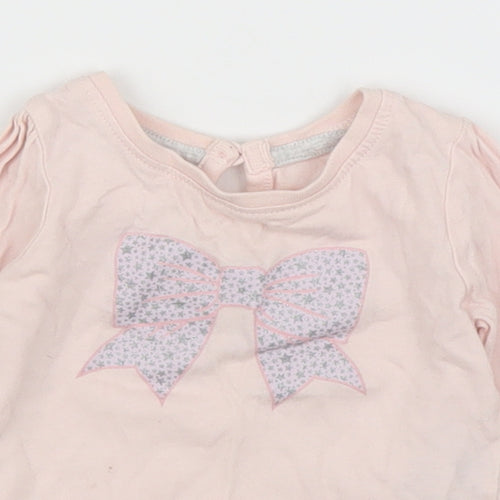 Primark Girls Pink   Basic T-Shirt Size 3-6 Months