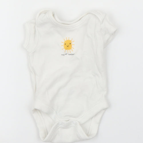 Primark Baby White   Babygrow One-Piece Size 0-3 Months