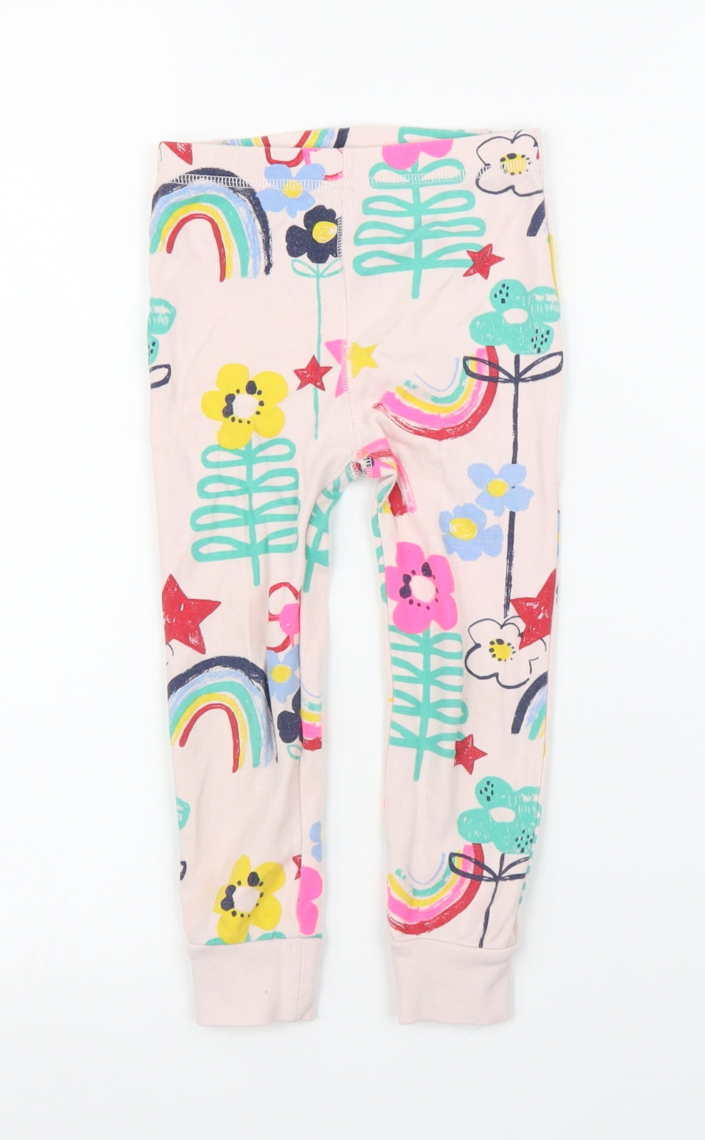 NEXT Girls Pink Floral  Capri Trousers Size 2-3 Years