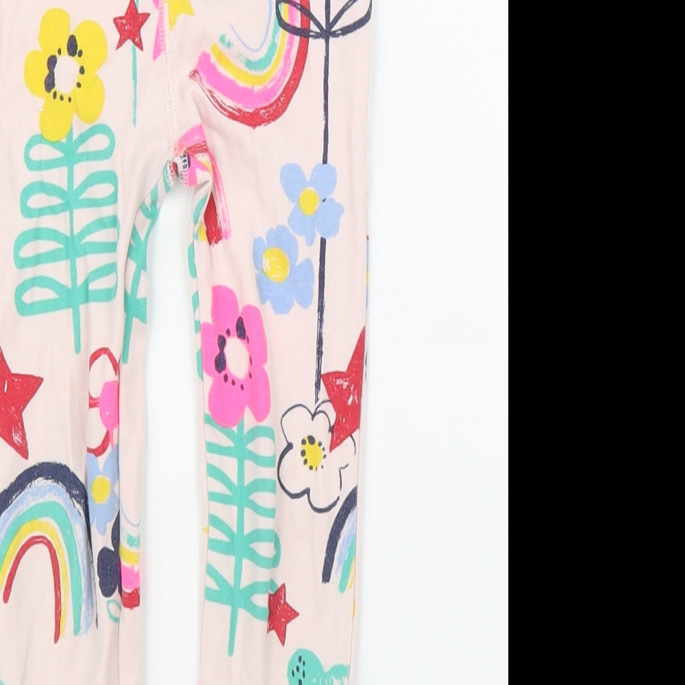NEXT Girls Pink Floral  Capri Trousers Size 2-3 Years