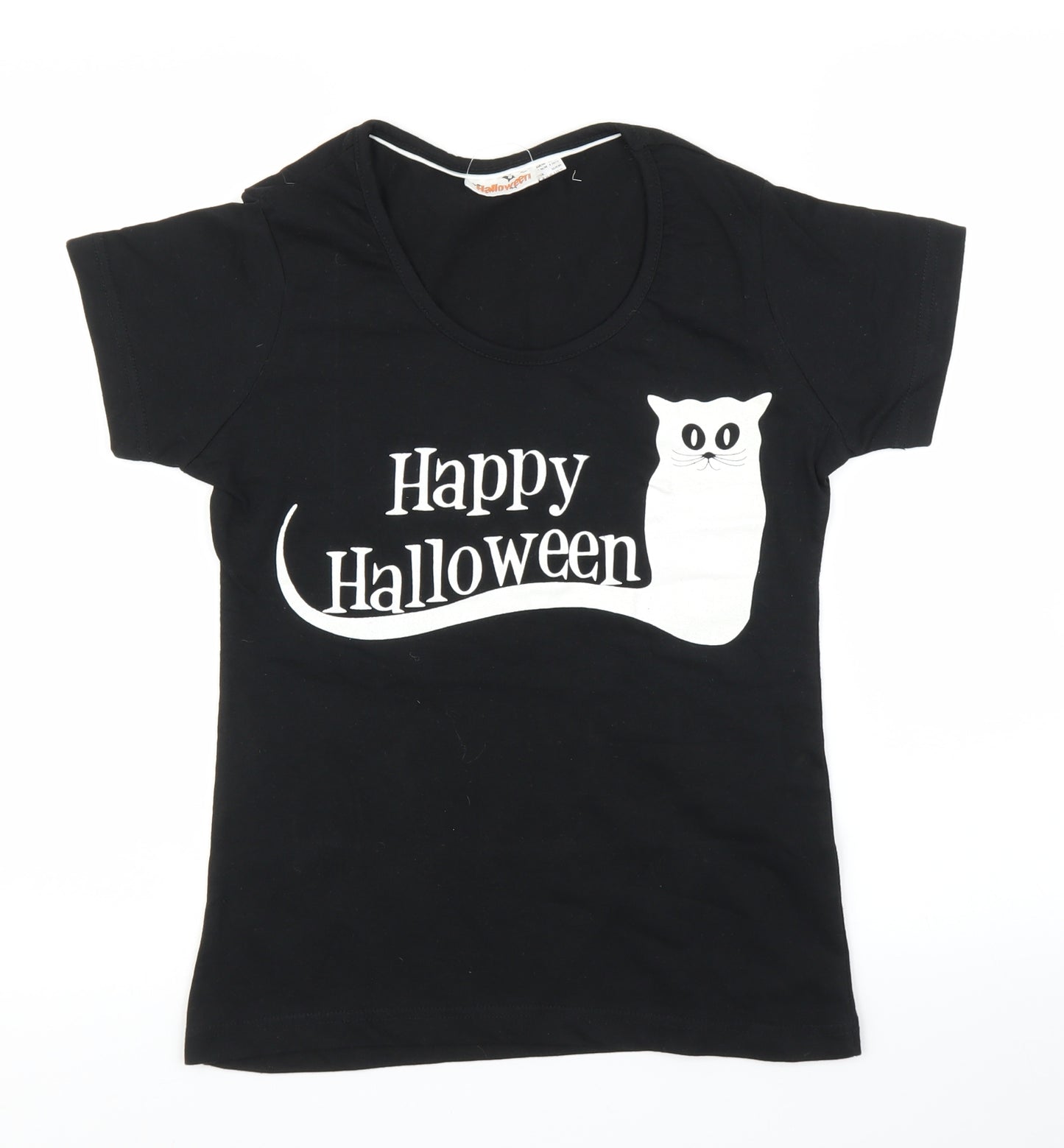 Halloween Womens Black   Basic T-Shirt Size 8
