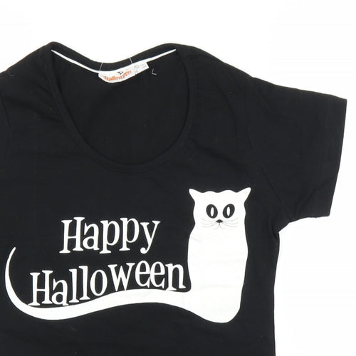 Halloween Womens Black   Basic T-Shirt Size 8