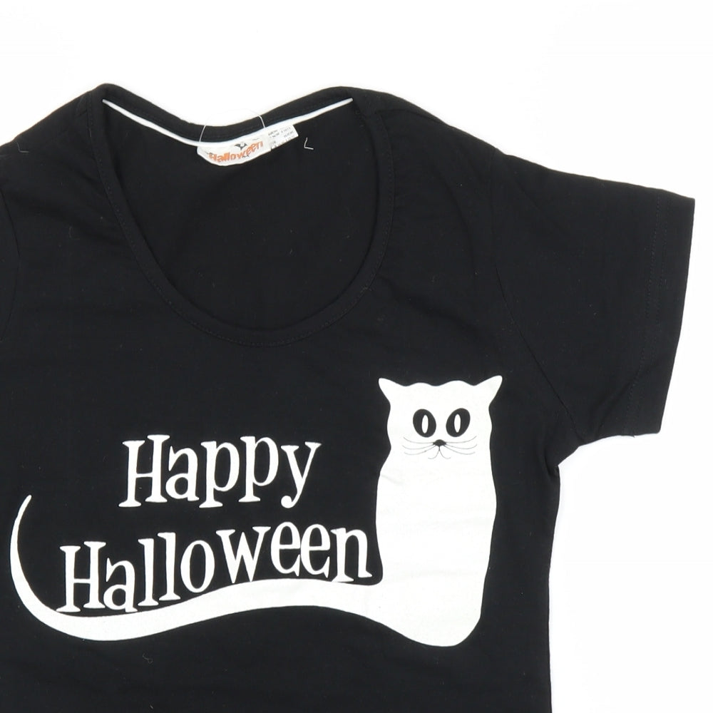 Halloween Womens Black   Basic T-Shirt Size 8