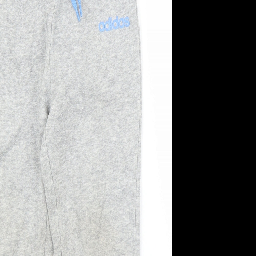 adidas Boys Grey   Sweatpants Trousers Size 3-4 Years