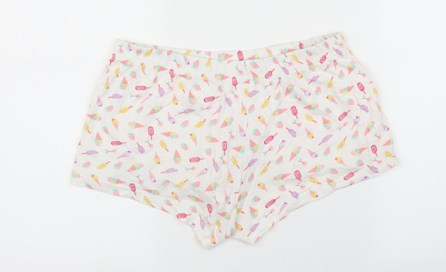 Primark Womens White   Cut-Off Shorts Size XS