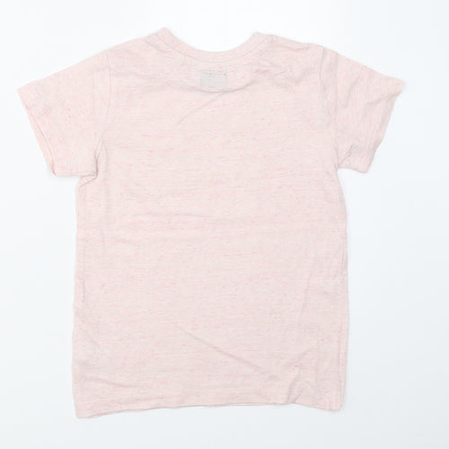 NEXT Girls Pink   Basic T-Shirt Size 7 Years