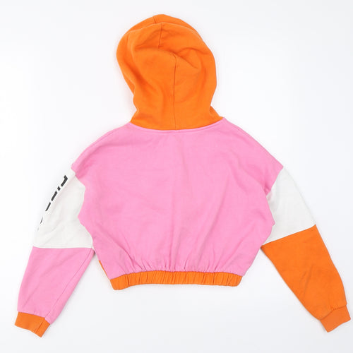 River Island Girls Orange   Pullover Hoodie Size 7-8 Years