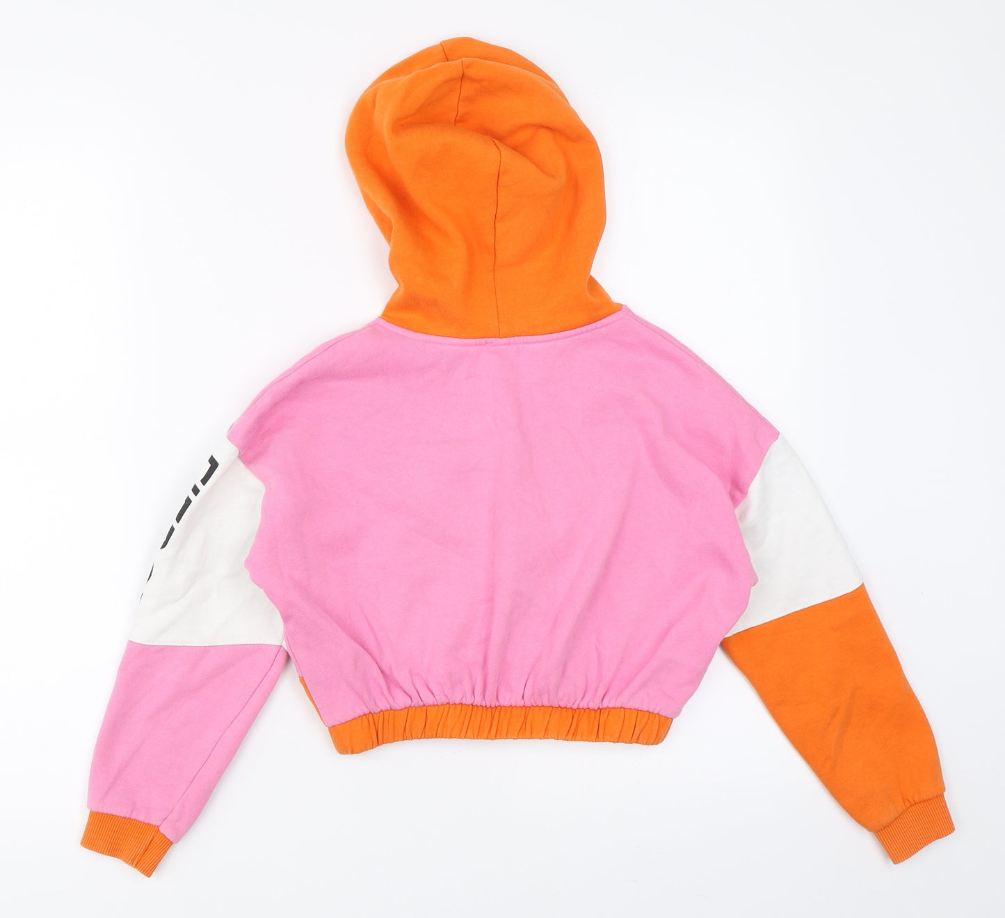 River Island Girls Orange   Pullover Hoodie Size 7-8 Years