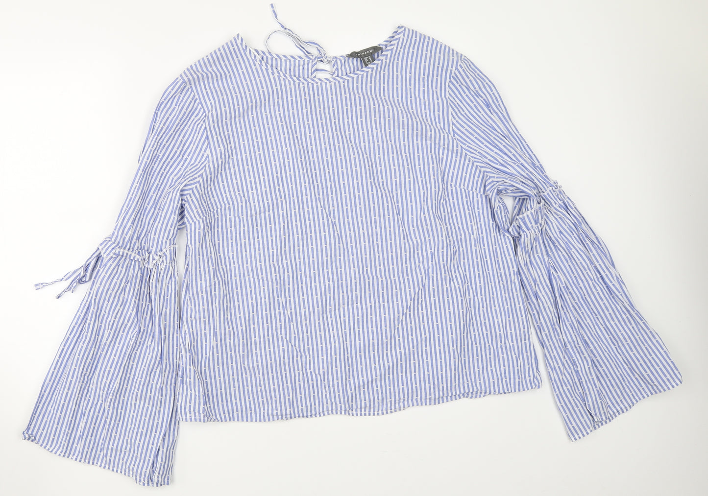 Primark Womens Blue Striped  Basic Blouse Size 20