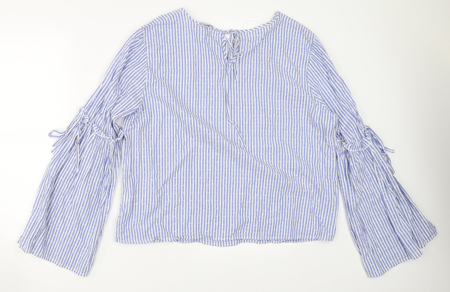 Primark Womens Blue Striped  Basic Blouse Size 20