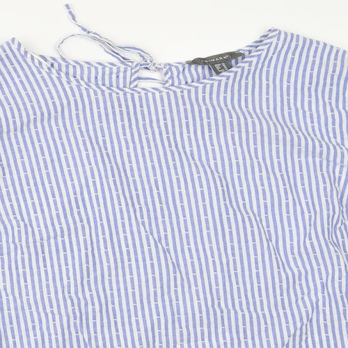Primark Womens Blue Striped  Basic Blouse Size 20