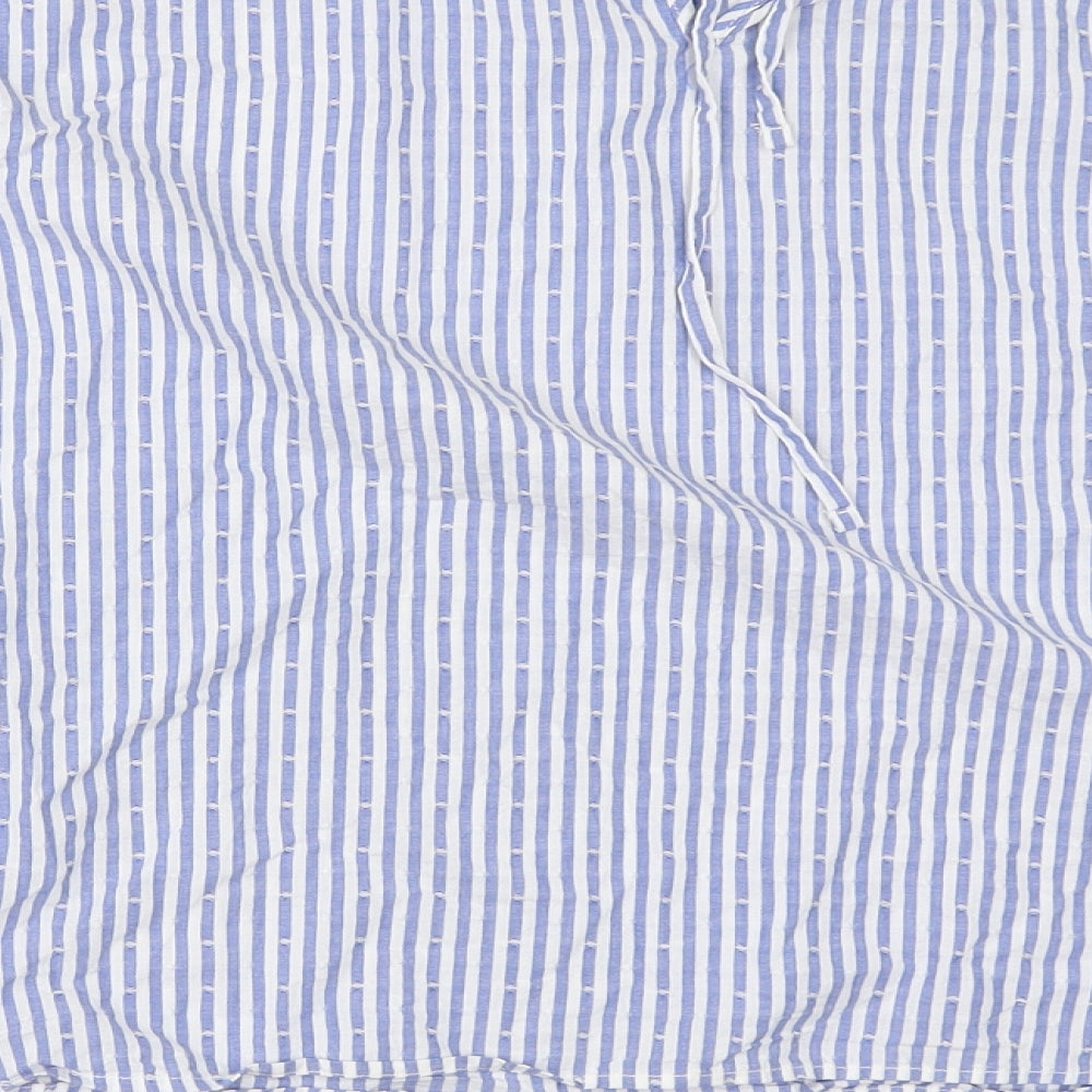 Primark Womens Blue Striped  Basic Blouse Size 20