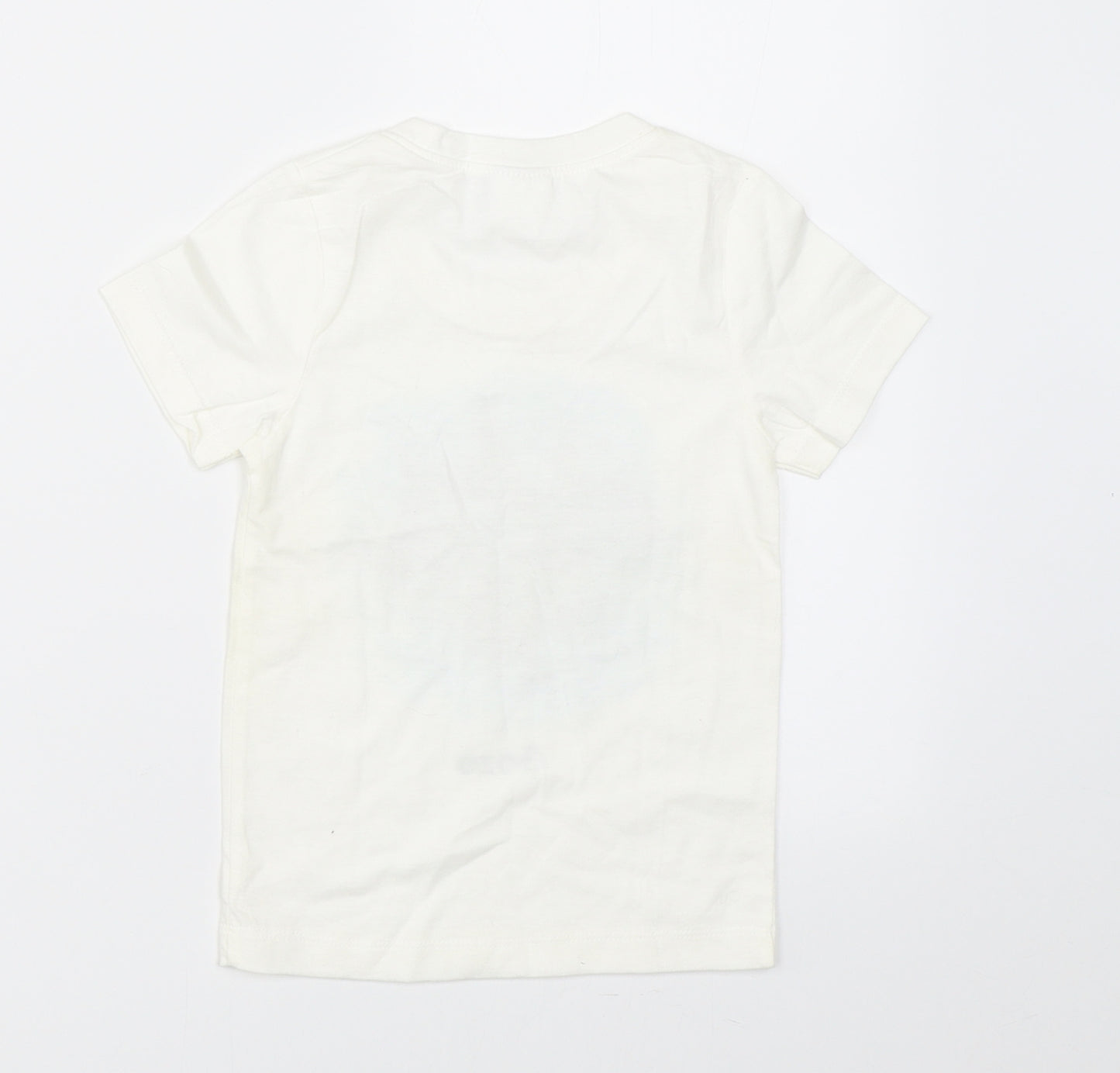 Preworn Boys White   Basic T-Shirt Size XS  - dolphin