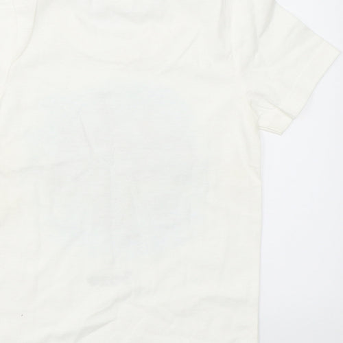 Preworn Boys White   Basic T-Shirt Size XS  - dolphin