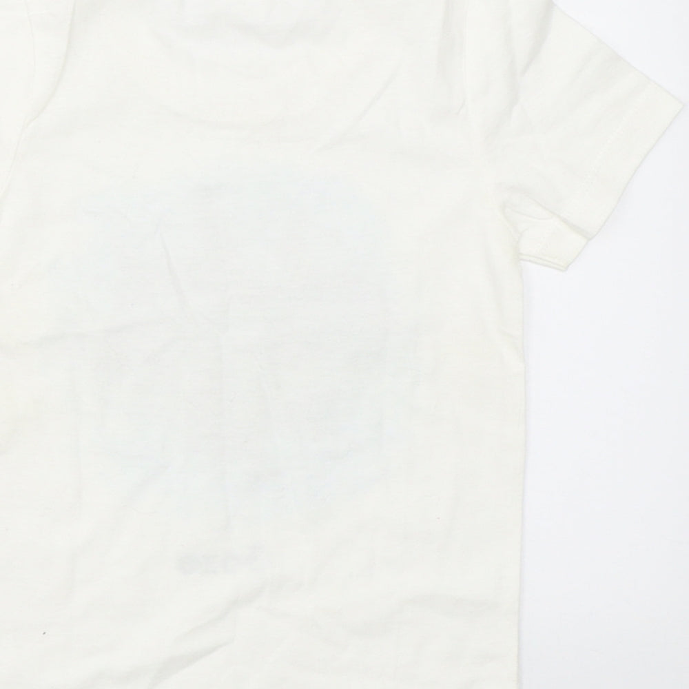 Preworn Boys White   Basic T-Shirt Size XS  - dolphin