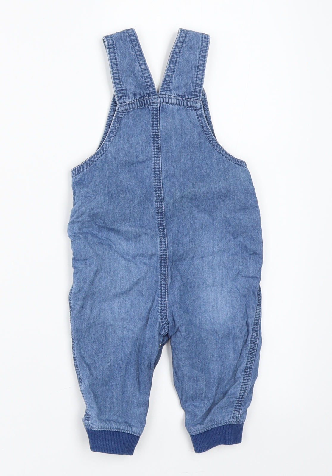 George Boys Blue  Denim Dungaree One-Piece Size 3-6 Months