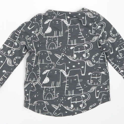 F&F Girls Grey   Basic T-Shirt Size 12-18 Months