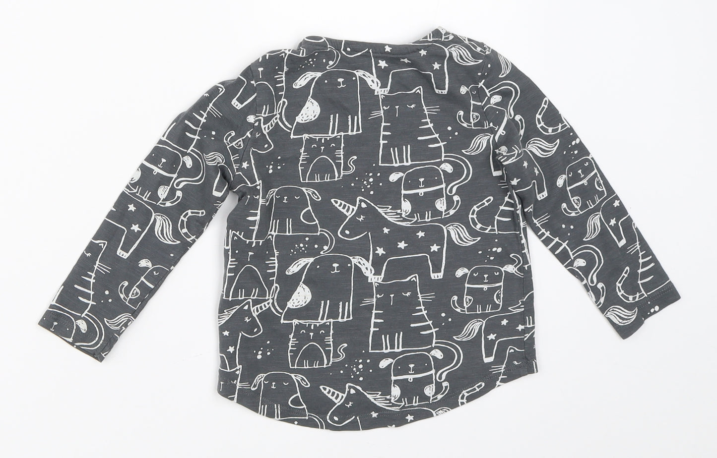 F&F Girls Grey   Basic T-Shirt Size 12-18 Months