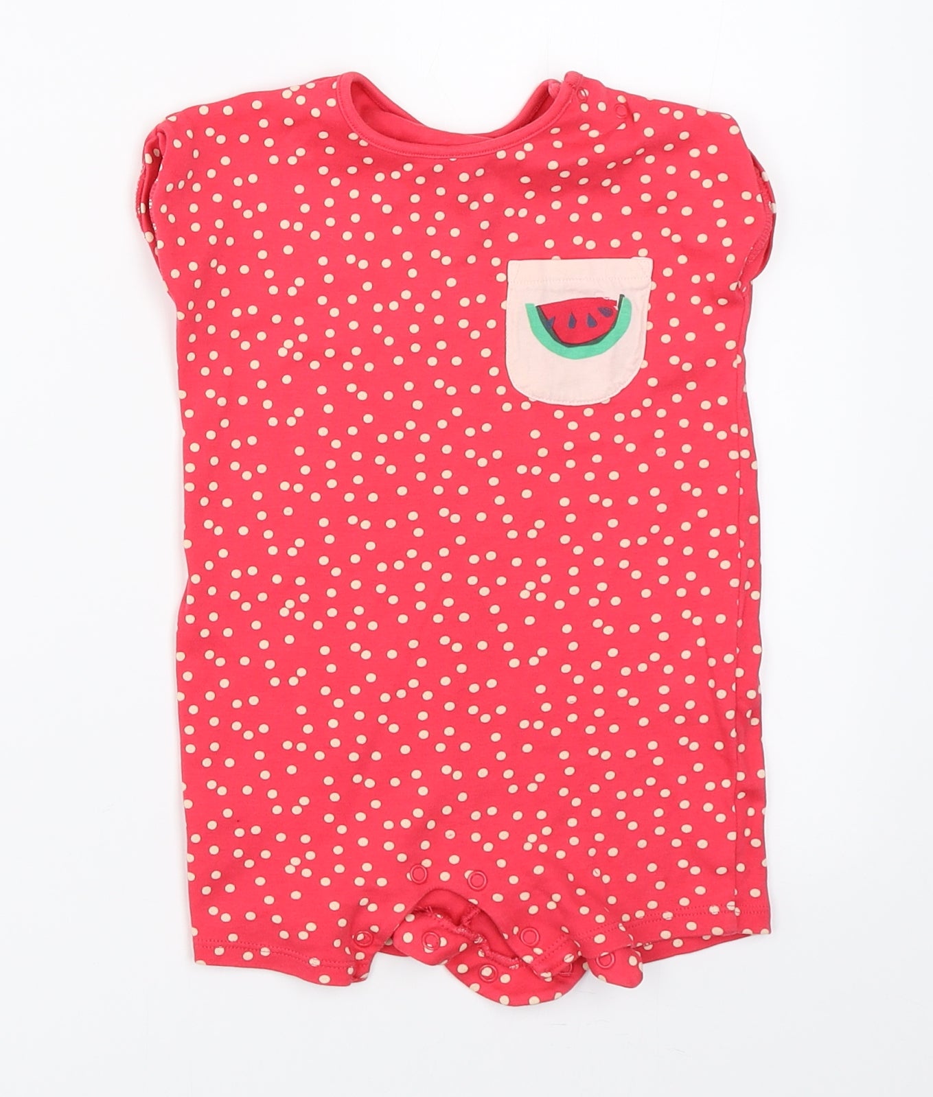 NEXT Girls Red Polka Dot  Romper One-Piece Size 12-18 Months