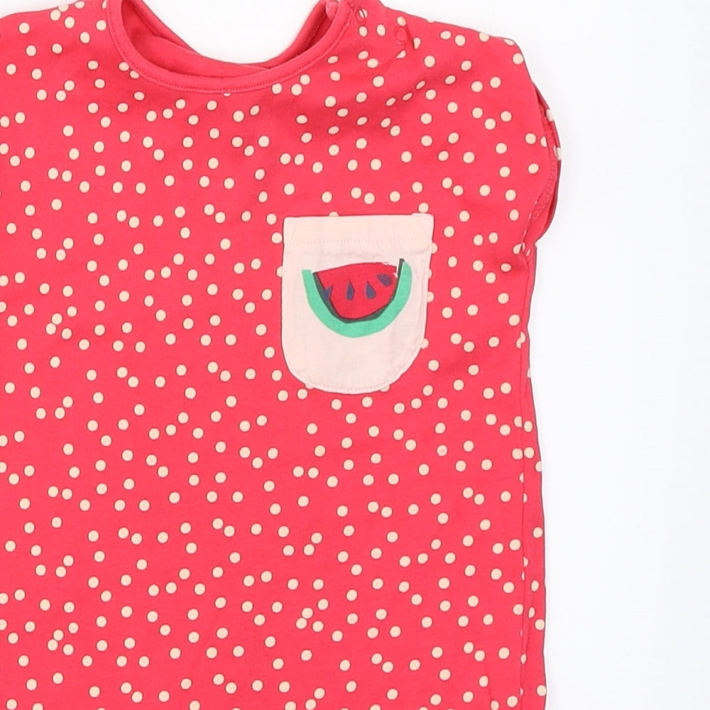 NEXT Girls Red Polka Dot  Romper One-Piece Size 12-18 Months