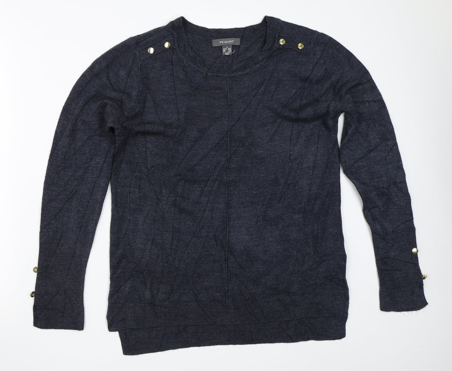 Primark Womens Blue   Pullover Jumper Size S