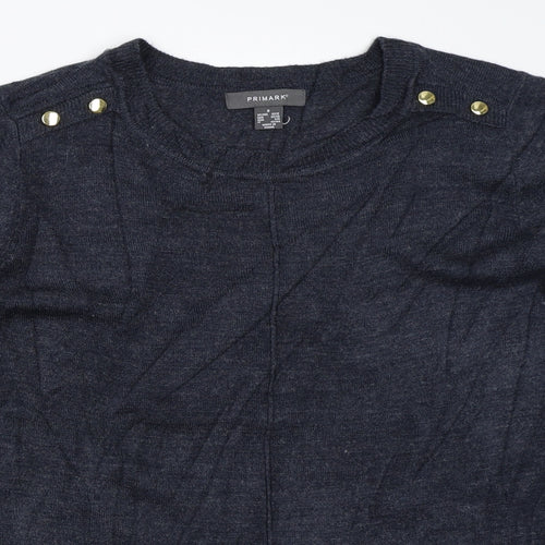Primark Womens Blue   Pullover Jumper Size S