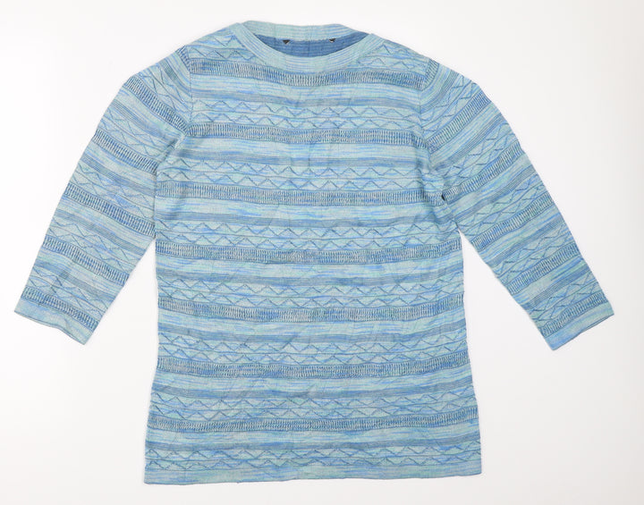 Bonmarché Womens Blue Pullover Jumper Size 12