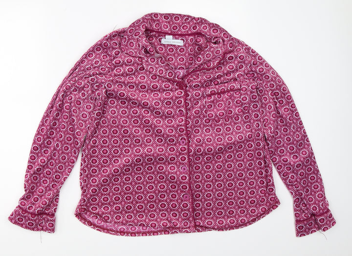 Carole Hochman Womens Pink Geometric Top Pyjama Top Size M