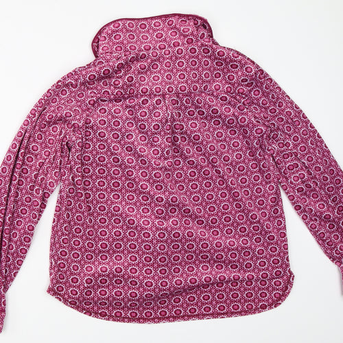 Carole Hochman Womens Pink Geometric  Top Pyjama Top Size M