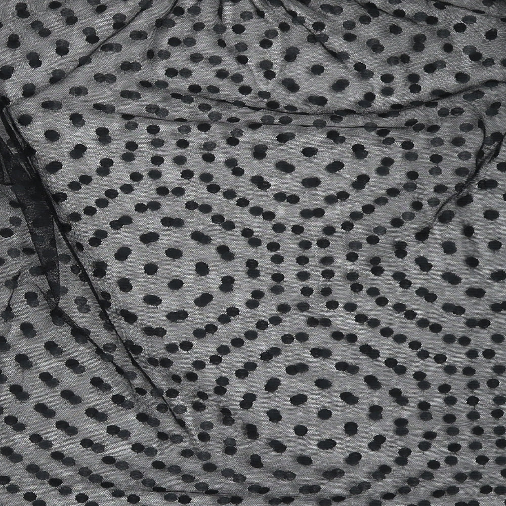 Papaya Womens Black Polka Dot  Basic Blouse Size 16