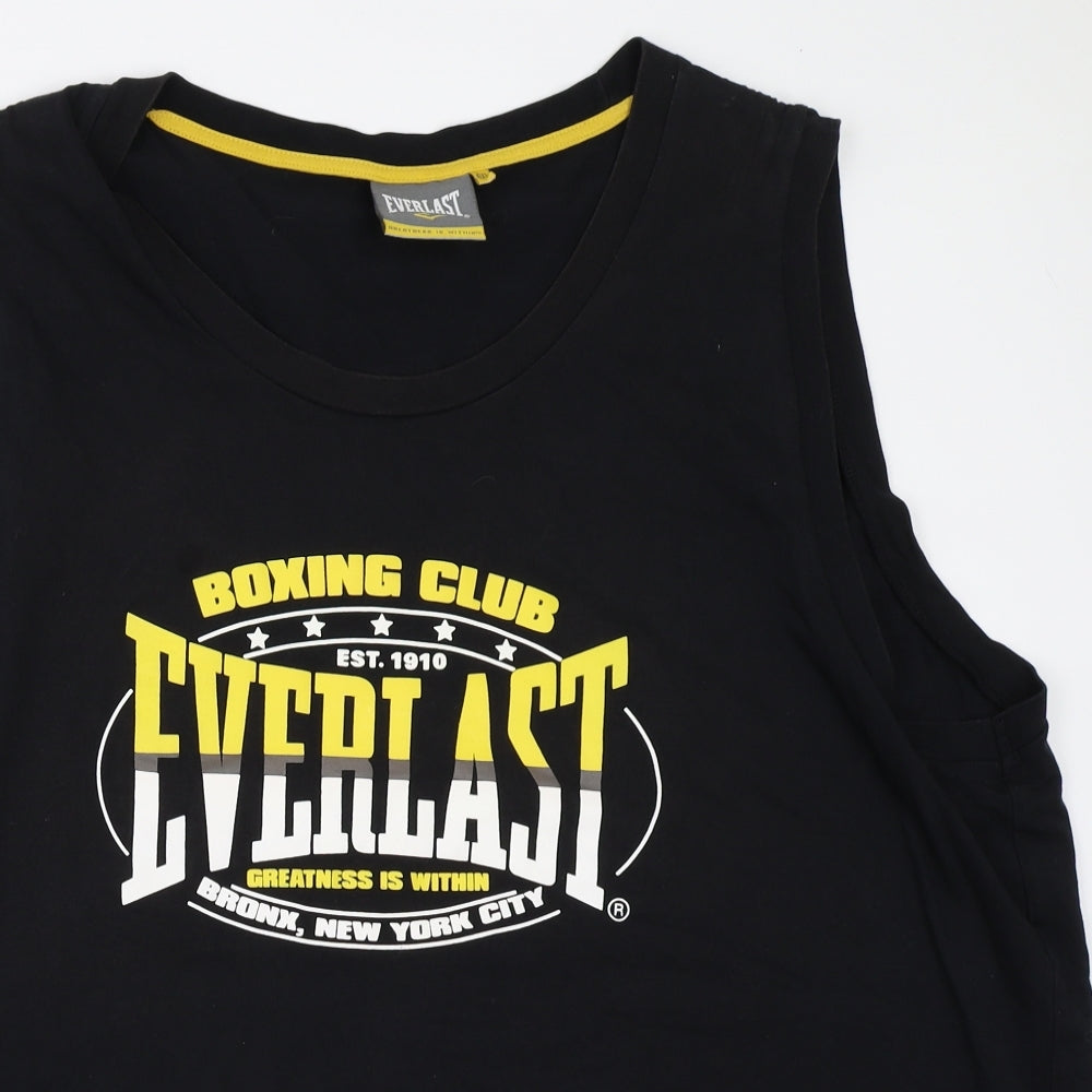 Everlast Mens Black    T-Shirt Size 4XL