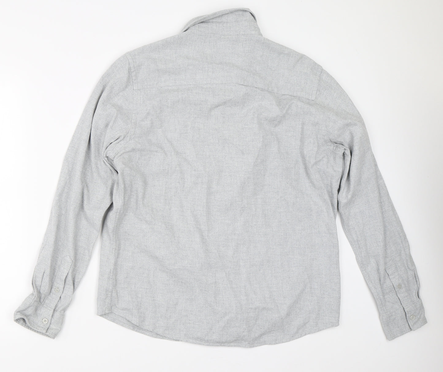 Nigel Hall Mens Grey    Button-Up Size L