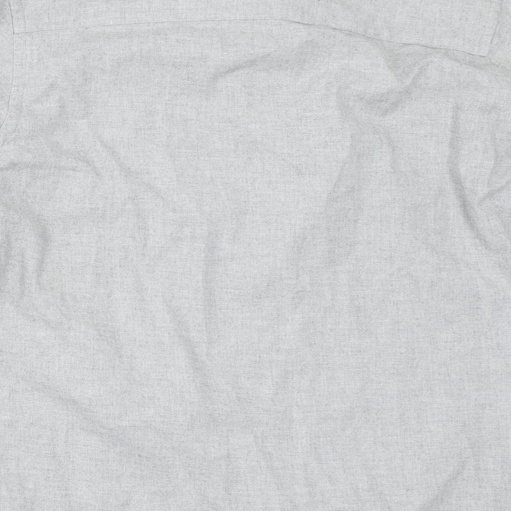 Nigel Hall Mens Grey    Button-Up Size L