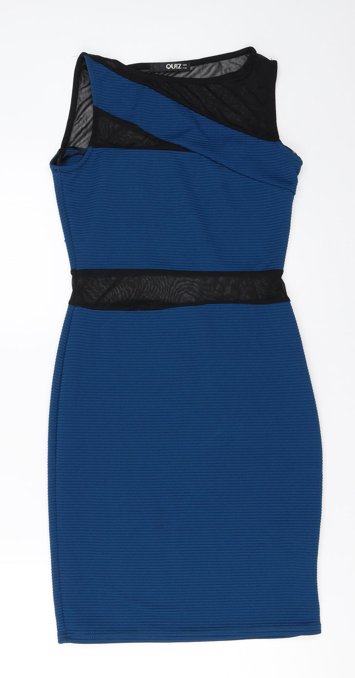 Quiz Womens Blue Bodycon Size 6