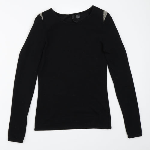 H&M Womens Black   Pullover Jumper Size 10