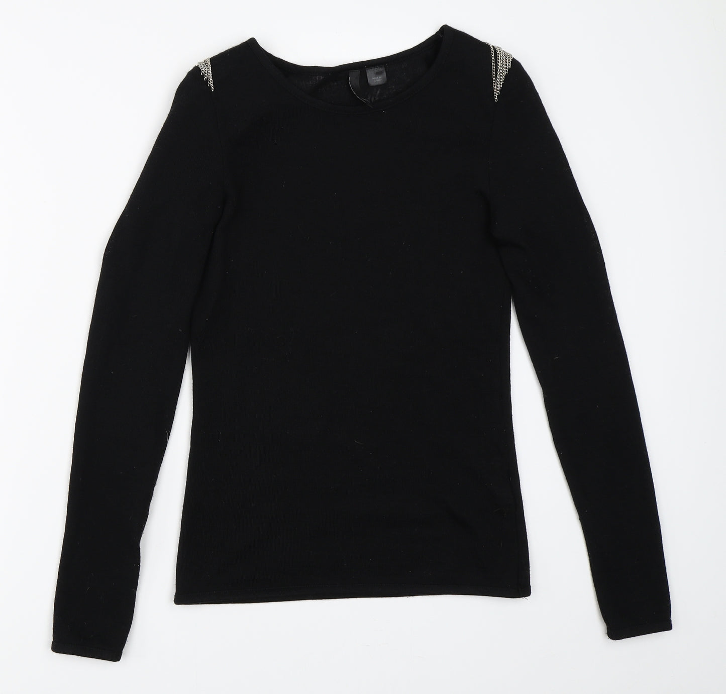 H&M Womens Black   Pullover Jumper Size 10