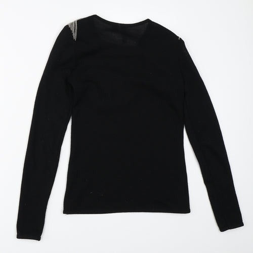 H&M Womens Black   Pullover Jumper Size 10