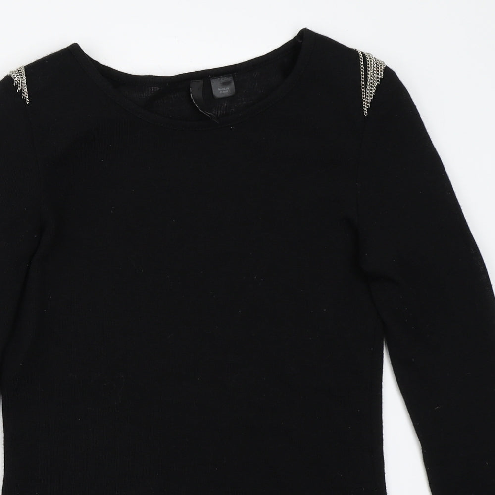 H&M Womens Black   Pullover Jumper Size 10